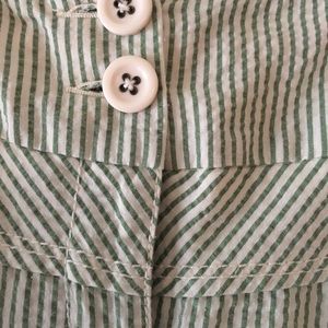 Anthropologie seersucker wide leg lined pants